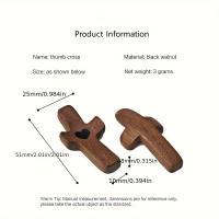 1pc Cruz Creativa De Madera De Olivo Hecha a Mano Arte Obra De Artesanía Regalo Cruz Mi Corazón Aliento Pieza De Nácar Americano - details 1