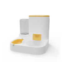 Dispensador Automático Para Gatos Cuenco De Alimentos Y Agua Para Perros Suministros Para Mascotas Plástico Cuadrado - details 6