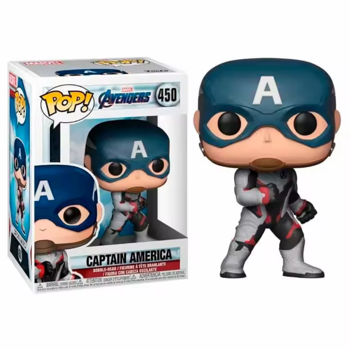 Funko Capitan América Nanotraje Captain America  Endgame Avengers Vengadores  Marvel Funko  450 - 1