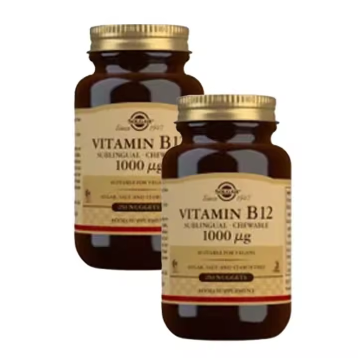Solgar Pack Vitamina B12 Masticable/sublingual 2x250 Comprimidos de 1000mg - 1