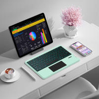 Teclado Bluetooth Sin Frenos HUWEI Para Android iOS Windows Touchpad Retroiluminado Portátil Compatible Con Tablet iPad Laptop Teléfono - details 15