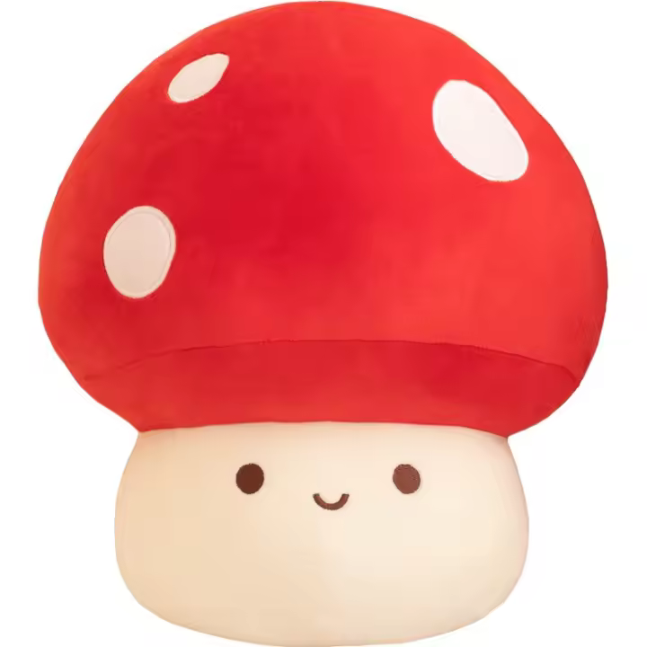 Almohada De Hongo De Peluche Lindo Animal De Peluche Para Decoración De Habitación Regalo Para Adultos Almohada De Espalda PU Espuma Poliéster - 1