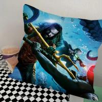 Cojín De Peluche De Cama Sofá De Lujo Para El Hogar Decoración De Sala De Estar Coche Aquaman Y El Reino Perdido Película Tamaño Cuadrado Material Poliéster/Celulosa - details 2