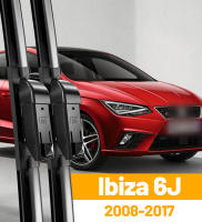 Limpiaparabrisas Delanteros 2x Para Seat Ibiza 6J 2008-2017 Hatchback Coupe 24''16'' Accesorios De Coche Negro Resistente Al Frío Y Calor - details 0
