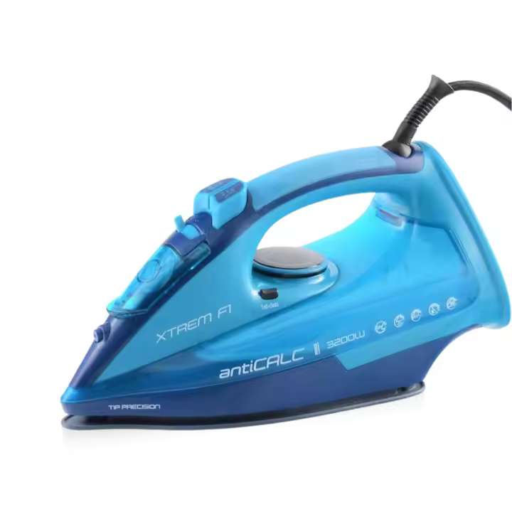 XSQUO Xterm F1 Plancha de vapor de 3200w. Super golpe de vapor 120gr/ min. Apta para uso en vertical. Función rociado spray y sistema anti goteo. Puntera de precisión 3D.Filtro anti cal. Suela cerámica. - 1