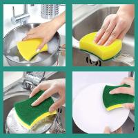 Juego De Esponjas De Limpieza Multifuncional 8/16/32 Piezas Pads De Escalofrío Doble Cara Duraderos Para Uso Doméstico Y De Cocina - details 4