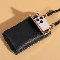 Bolso Bandolera Pequeño De Moda Para Mujer En Cuero Mate Mini Bolso De Hombro Mensajero Clutch Bolsa Para Teléfono Y Monedero Estilo Clásico - details 4