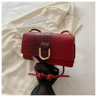 Bolso De Hombro Para Mujer En Cuero PU Textura De Cocodrilo Con Correa De Cordón Moda Bolso Cruzado Diseñador Regalo Versátil - details 5