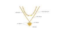 Colgante de acero inoxidable 316L de circón, cadena de dijes en forma de corazón de amor, collares de moda,joyería alta, regalos de fiesta Collar gótico con colgante de corazón y amor para mujer,,regalo de cumpleaños, gargantilla de cadena de una pieza - details 2