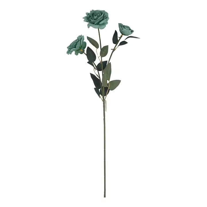 Poenia Arte Floral - Vara de Rosas Artificiales - 65cm - Pack de 3 - 1