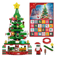 Calendario De Adviento De Bloques De Construcción Navidad Árbol De Navidad Santa Claus Modelo Juguetes Bloques Para Niños Adultos (434 Piezas) - details 0