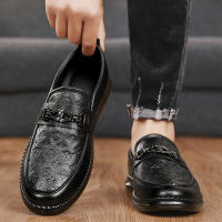 Zapatos De Cuero De Alta Calidad Para Hombre Loafers Italianos De Lujo Casual Transpirables Zapatos De Vestir Slip-on Para Conducir - details 18