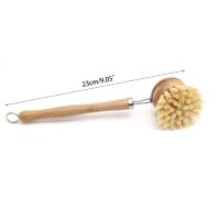 Set De 4 Brochas De Limpieza Ecológicas Basadas En Plantas Cepillo De Cocina De Bambú Para Lavar Platos Y Ollas - details 1