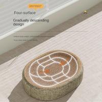 Cama De Rascado Para Gatos En Forma Oval Multifuncional Con Almohadilla De Descanso Para Interiores Material De Sisal - details 9