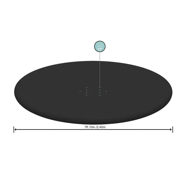 Cobertor Solar Lona Superior BESTWAY para Piscina Desmontable de varias medidas y modelos: rectangular, ovalado y circular de fácil instalación sobre el borde de la piscina. La lona evita que el agua se ensucie y lo calienta, en cierta medida. - 1