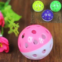 Juguete Para Aves Pelota Hueca Con Campana Estimulante Mordedor Para Periquitos Bola De Plástico Para Juegos Interactivos - details 1