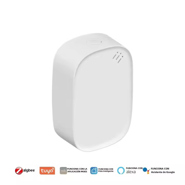 Sensor Inteligente De Temperatura Y Humedad MOES Tuya Zigbee Para Interior Monitoreo Por APP Compatible Con Alexa Google Home Batería Recargable - 1