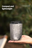 Tiartisan Taza De Café Y Té De Titanio Ultraligera Para Camping Y Exteriores Con Tapón Termo Doble Capa Portátil 400ml - details 2