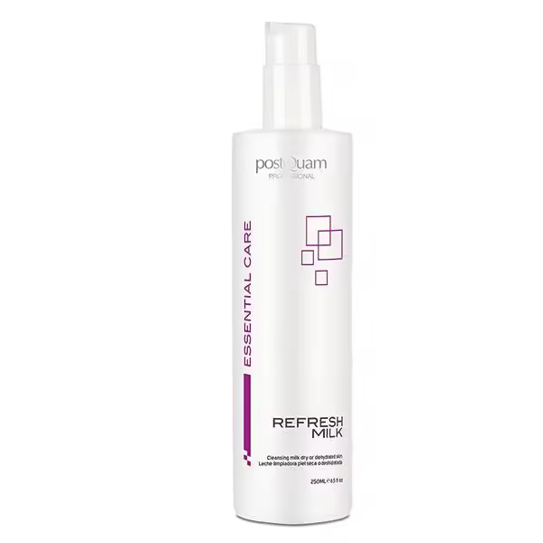 PostQuam - Leche Limpiadora Hidratante para Piel Seca o Deshidratada con Aloe Vera, Proteínas de Seda, Glicerina y Extracto de Hamamelis - Leche Facial Tonificante y Desmaquilladora que Combate la Sequedad Cutánea y Suaviza la Piel - 250 ml - 1