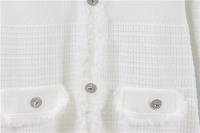 Vestido De Fiesta Elegante Y Adelgazante Para Mujer De Knitted De Media Longitud Con Cuello V Estilo Francés De Moda De Otoño E Invierno Con Cierre De Pullover - details 5