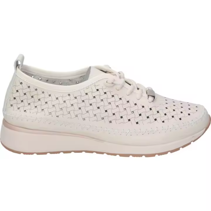 TREINTAS | Zapato con Cuña Treintas para Mujer – Zapatos Casual en Color Hielo con Detalles – Zapato con Cordones – Cuña Baja y Cómoda – Versátiles – Combinables – Modelo L4361 - 1