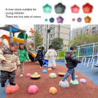 Piedras De Equilibrio Para Niños Juego De Entrenamiento De Equilibrio Antideslizantes Forma De Flor Stackables Para Promover Las Habilidades De Coordinación - details 15