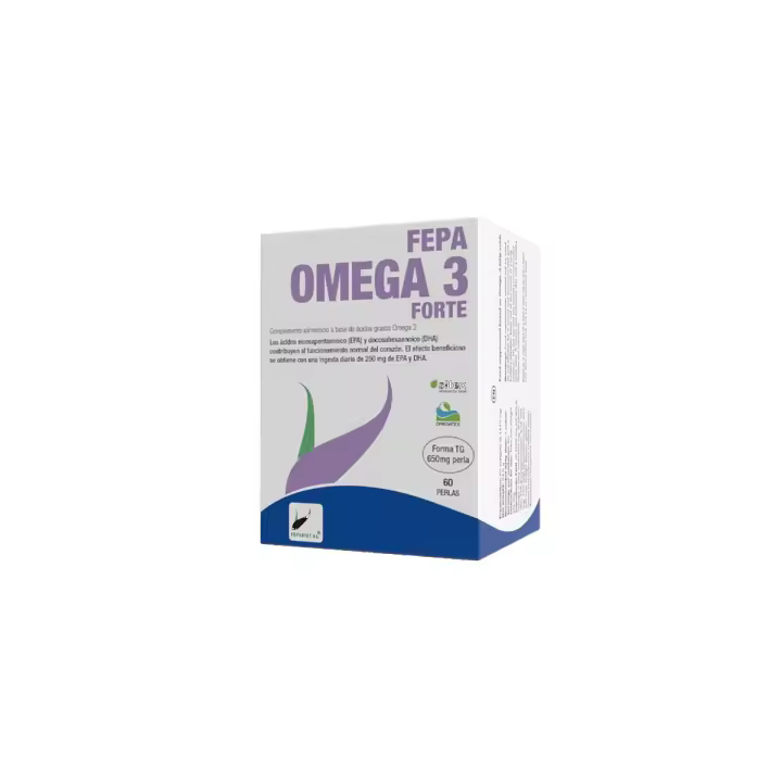 Fepa-Omega 3 Forte 60 perlas – Fepadiet | Suplemento de Omega-3 para corazón, cerebro y visión - 1