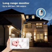 Monitor De Video Para Bebé Con Cámara PTZ Zoom Babyphone Protección De Seguridad CCTV Sensor De Temperatura Lullaby - details 13