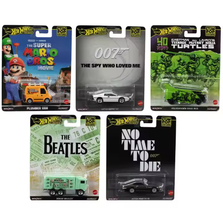 Hot Wheels Premium Pop Culture Entertainment Series 2024 - pack de 5 coches - HXD63 979D - 1