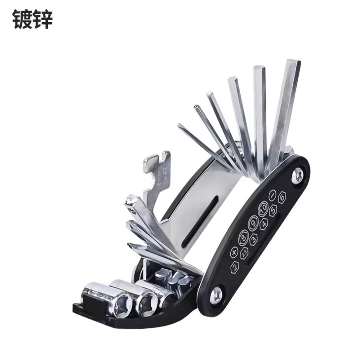 Herramienta Multifuncional De Bicicleta Portátil 16 En 1 Llave De Sockets Para Motocicleta Y Reparación De Bicicletas Herramientas De Reparación De Motocicletas - 1
