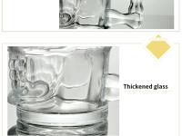 Copa De Cerveza Clásica Pirata 500ml De Cristal Con Diseño De Cara De Calavera Y Mango Para Beber Vino Y Vodka Essentials Para Bar Y KTV - details 12