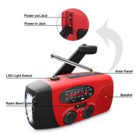 Radio solar portátil, manivela principal, Radio Am/FM/NOAA, Dispositivo de emergencia de Radio Meteorológica con interior de 3 LED y Cargador de teléfono para senderismo, camping, Radio en el lugar de Trabajo - details 0