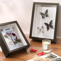 Marco De Fotos Cuadrado Con Esterilla Y Mariposa Specimen Hueco Marco De Pintura Al Óleo Para Familia Expositor De Imágenes Decoración Del Hogar - details 8
