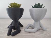 Maceta con forma de persona sentada Zen - Decoración para el hogar y jardín - 3DRoots - details 0
