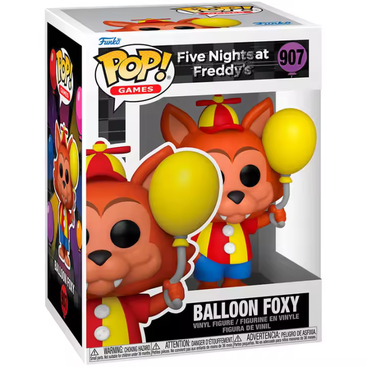Figura Pop Five Nights At Freddys Balloon Foxy-Figura de Vinilo Coleccionable - Idea de Regalo- Mercancia Oficial - Juguetes para Niños y Adultos - Movies Fans - Muñeco para Coleccionistas y Exposición - 1