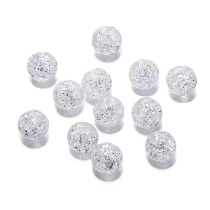20-30pcs De Cuentas De Acrílico Cristal Rotas De 8/10/12mm Colores Variados Para Hacer Joyas Pulseras Y Collares DIY - 1