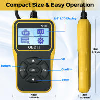 Herramienta De Diagnóstico OBD2 Lector De Códigos Del Motor De Auto Con Reset Enhanced OBDII/EOBD Para Coches RUOGINSS - details 1