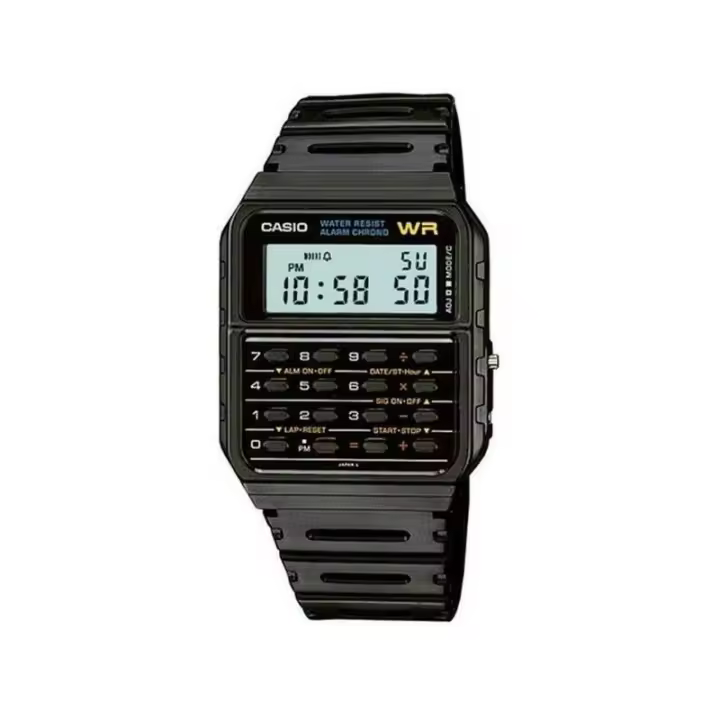 Casio CA-53W-1Z Reloj Digital con Calculadora, Pantalla LCD, Resistente al Agua, 8 Dígitos, Función de Alarma - 1