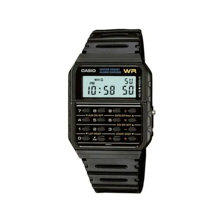 Casio CA-53W-1Z Reloj Digital con Calculadora, Pantalla LCD, Resistente al Agua, 8 Dígitos, Función de Alarma - 1