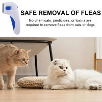 Peine Eléctrico Para Eliminar Pulgas Y Gusanos Seguro Para Perros Gatos Y Otros Animales Domésticos Cepillo De Limpieza Para Mascotas - details 3