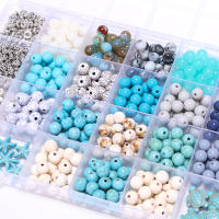 Kit De Cuentas De Vidrio Para La Fabricación De Joyería Con Charms De Pulsera Y Accesorios En Lote De 8mm Cuentas Redondas Para DIY Collar - details 4