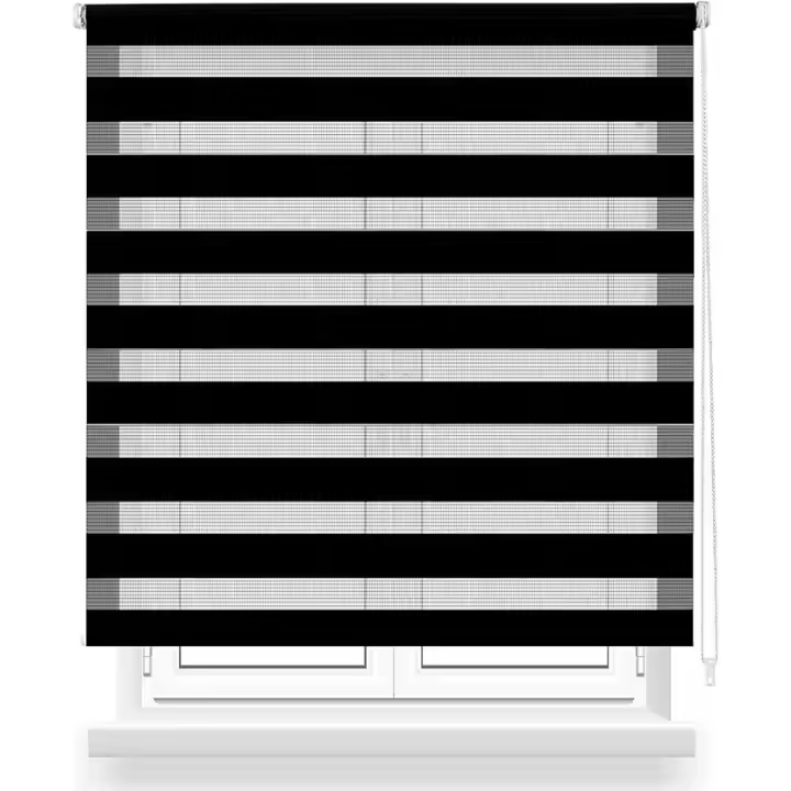 TODOBIEN STORE - Estor Enrollable de Doble Capa Día y Noche,Disponible en varios colores Blanco,Gris,Beige,Negro,Rosa,Granate,Marron.Disponible en varias medidas160x180cm,140x180cm,120x180cm,100 x 180 cm,80x180cm,60x180cm,45x180cm - 1