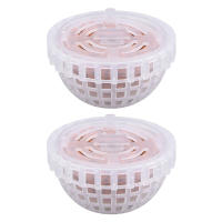 2Pcs Bolas De Moss Plástico Para Plantas Acuáticas Casa De Camarones En Acuario Hierba De Agua Para Tanque De Peces Oficina Hogar - details 1
