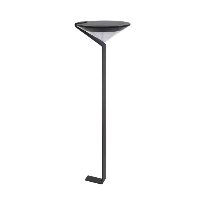 Ledkia Baliza Solar Exterior LED Superficie Pie 80cm con Detector de Movimiento Yuma Big - 1