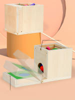 Juguete Montessori De Madera 6-en-1 Kit De Juego Con Caja De Objetos Permanentes Caja De Monedas Juego De Arado De Zanahoria Y Sorteo De Formas - details 9