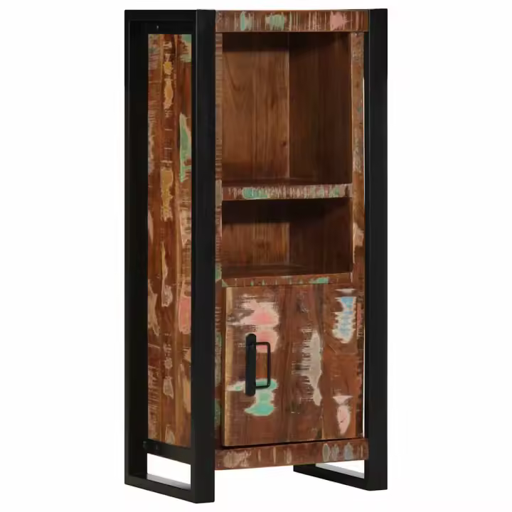 vidaXL Mueble de baño madera maciza reciclada 40x30x90 cm - 1