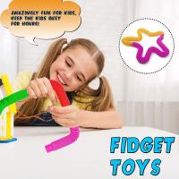 Juguete Creativo Para Niños 6PCS De Tubo Telescopio Flexible En Colores Populares Juguete De Desestres Para Fiesta De Cumpleaños - details 5