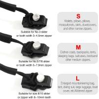 Kit De Reparación De Cremalleras Universales Cabeza De Cremallera Desmontable Rápida Y Instantánea Para Chaquetas Bolsos Abrigos Material Plástico Auto Bloqueo - details 2