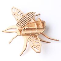 Puzzle 3D De Madera Con Insectos Multitudinario Juguete Educativo Avanzado Para Niños Modelo De Artesanía Creativa - details 5