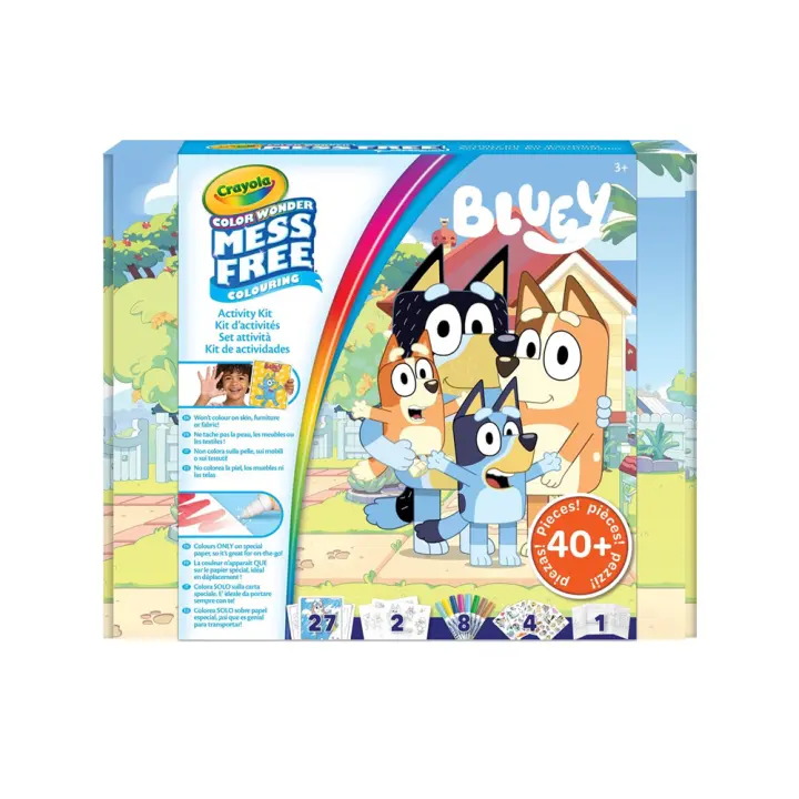 Set de Colorear sin Manchas Color Wonder Bluey ¡los rotuladores solo escriben en el papel! (Crayola 75-7171) - 1